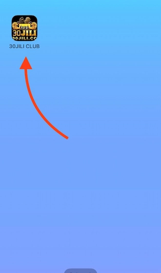 Step 6: Immediately the 30JILI application was successfully downloaded and appeared on the phone's main screen.