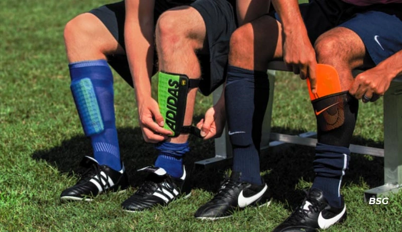 Shin protectors and protective shoes